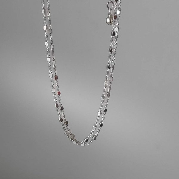 925 Sterling Silver Double Layer Satellite Bracelet