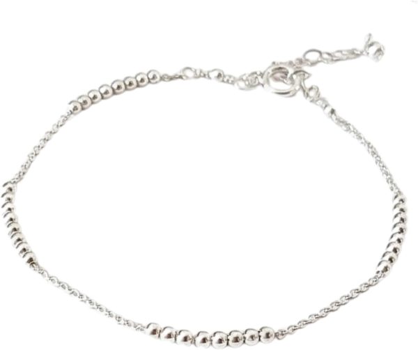 Minimalist Chain Bead Bracelet