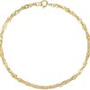 925 Sterling Silver Figaro Pearl Bracelet