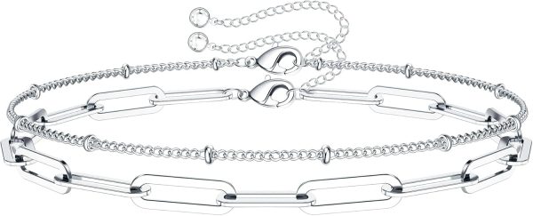 14K Gold Plated Layered Bracelet Set