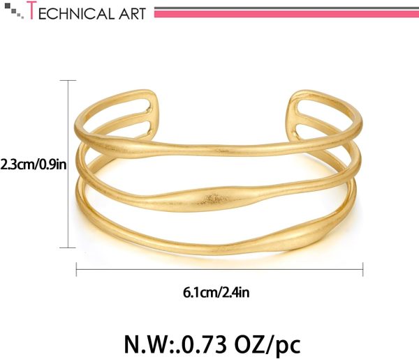 Chunky Gold Cuff Bracelet