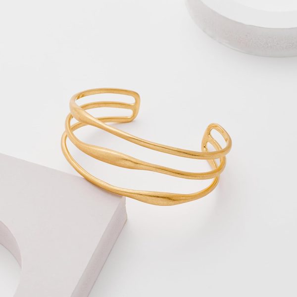 Chunky Gold Cuff Bracelet