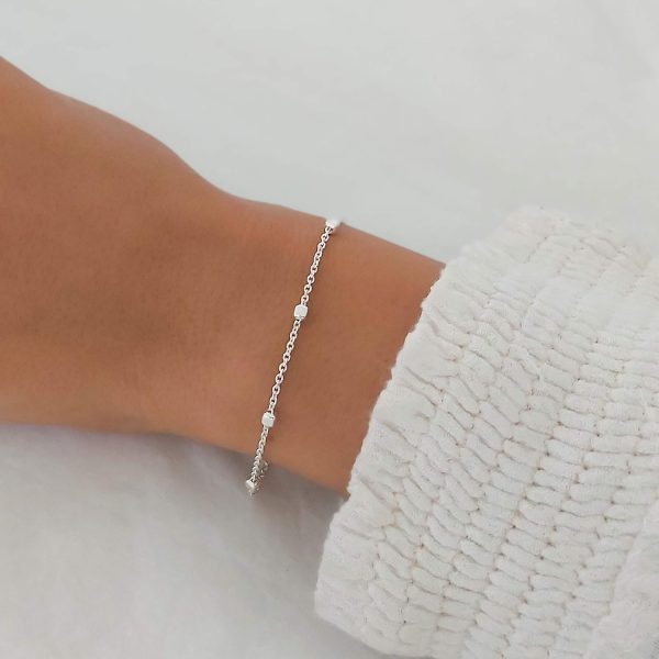 925 Sterling Silver Satellite Chain Bracelet