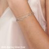 14K Gold Plated Layered Bracelet Set