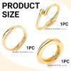 14K Gold Plated Chunky Bangle Set