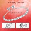 925 Sterling Silver Adjustable Tennis Bracelet