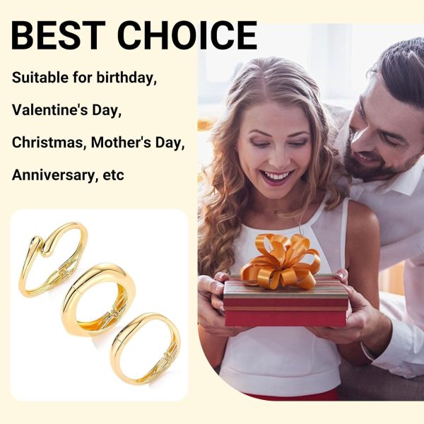 14K Gold Plated Chunky Bangle Set