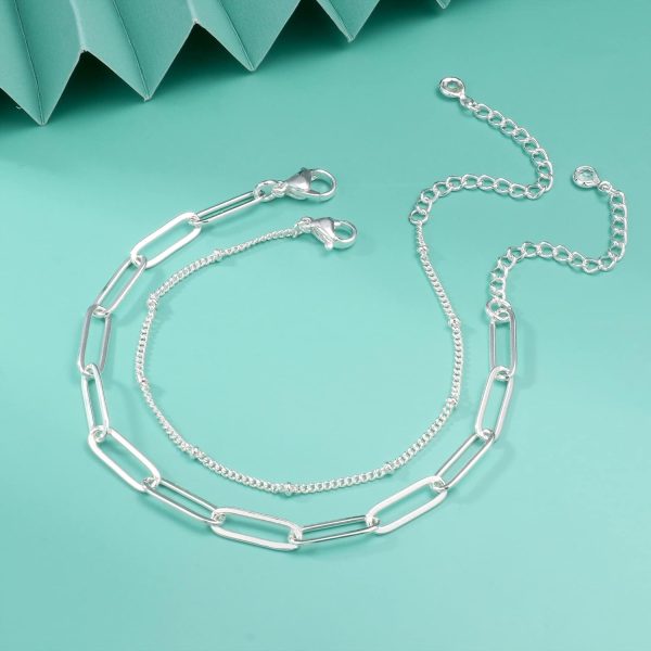 14K Gold Plated Layered Bracelet Set