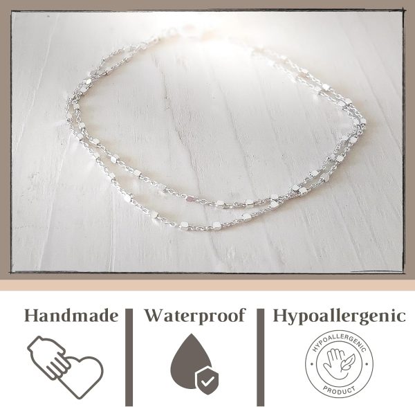 925 Sterling Silver Double Layer Satellite Bracelet