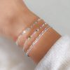 925 Sterling Silver Double Layer Satellite Bracelet